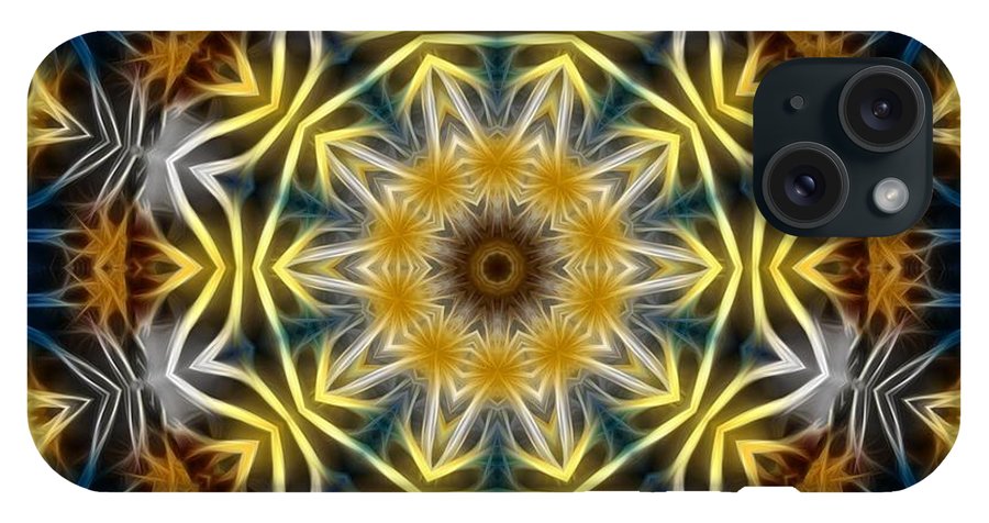Abstract Daisies Kaleidoscope - Phone Case