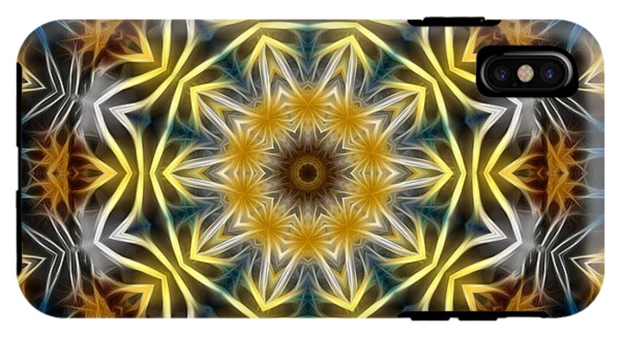 Abstract Daisies Kaleidoscope - Phone Case
