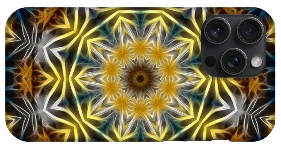 Abstract Daisies Kaleidoscope - Phone Case