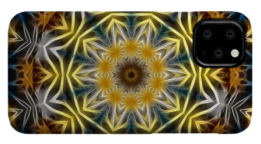 Abstract Daisies Kaleidoscope - Phone Case