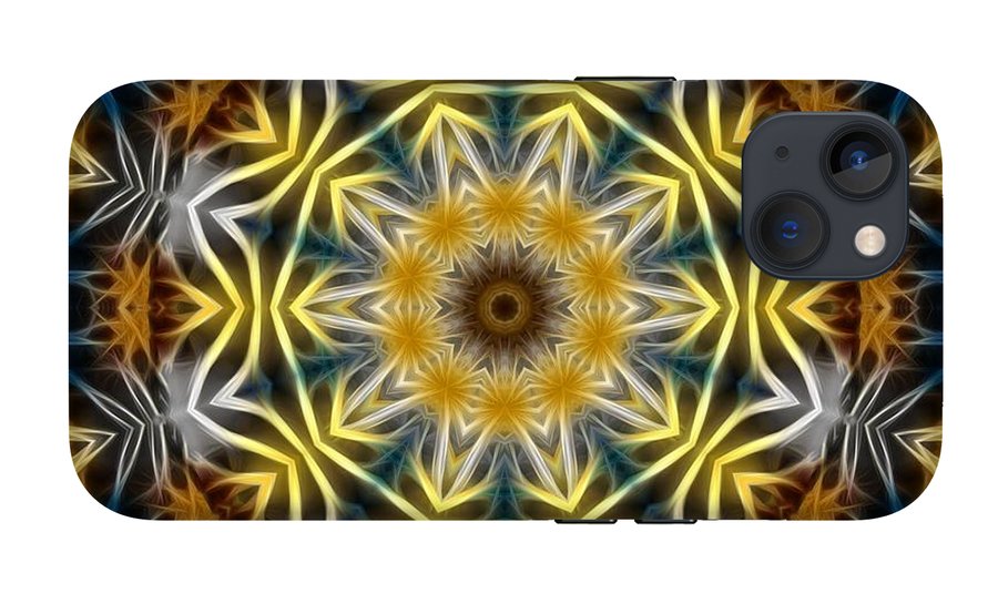 Abstract Daisies Kaleidoscope - Phone Case