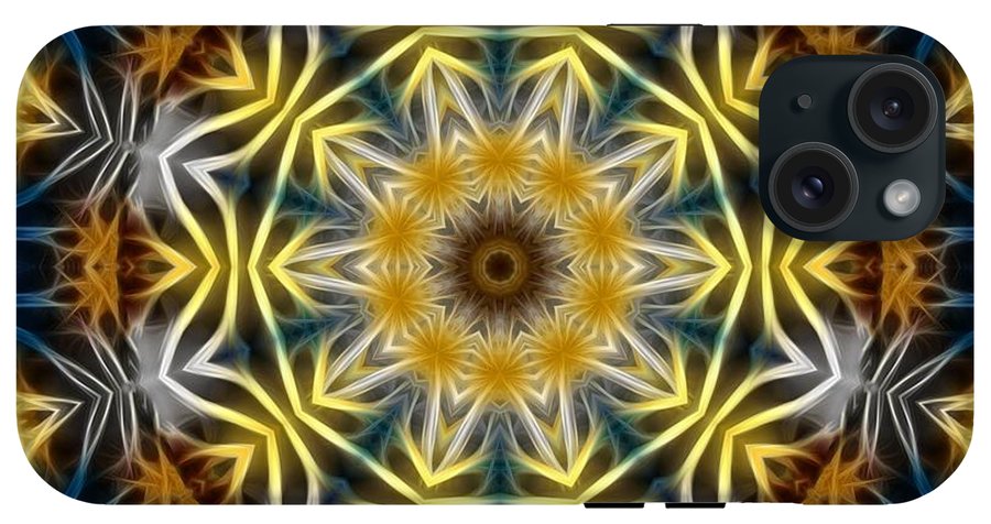 Abstract Daisies Kaleidoscope - Phone Case