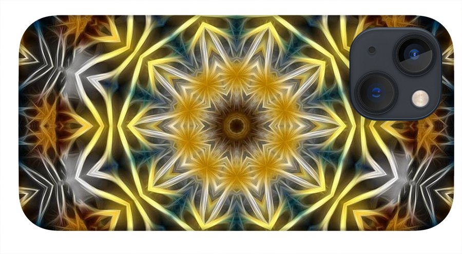 Abstract Daisies Kaleidoscope - Phone Case