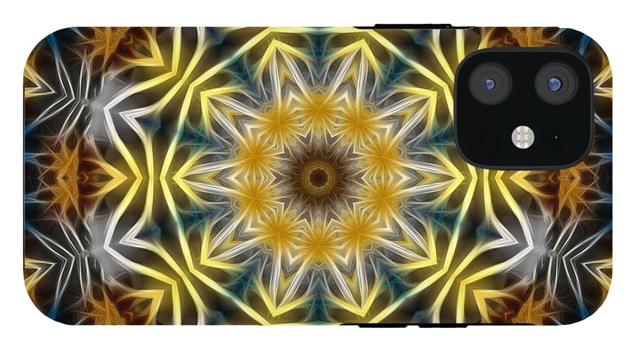 Abstract Daisies Kaleidoscope - Phone Case