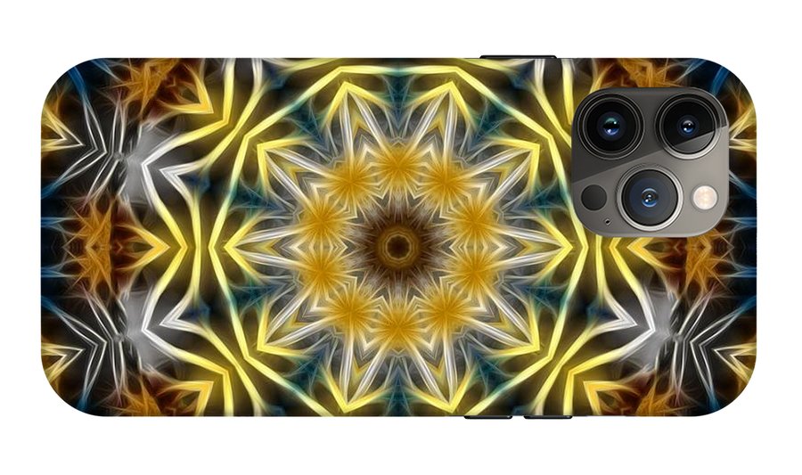 Abstract Daisies Kaleidoscope - Phone Case