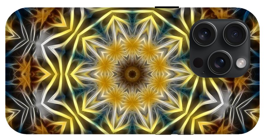 Abstract Daisies Kaleidoscope - Phone Case