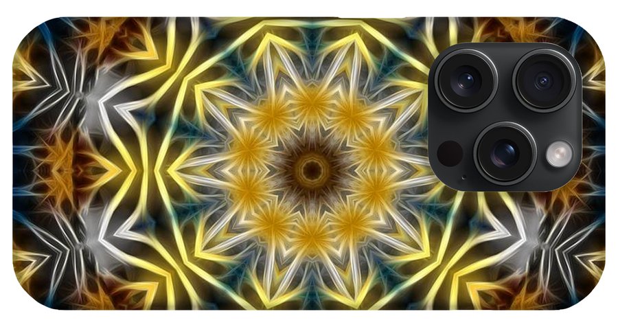 Abstract Daisies Kaleidoscope - Phone Case