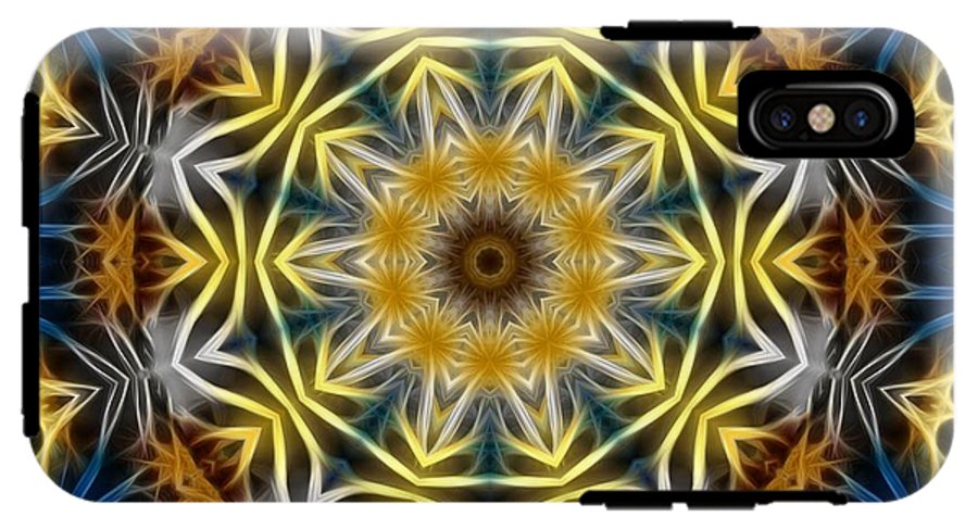 Abstract Daisies Kaleidoscope - Phone Case