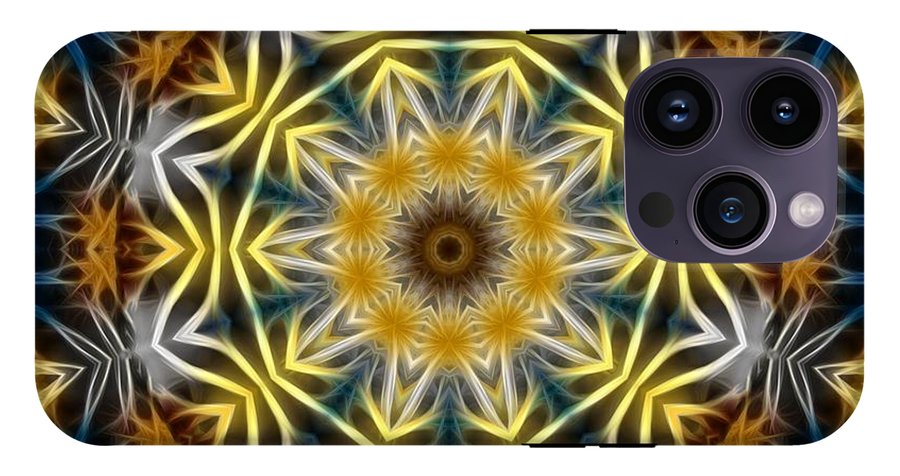 Abstract Daisies Kaleidoscope - Phone Case