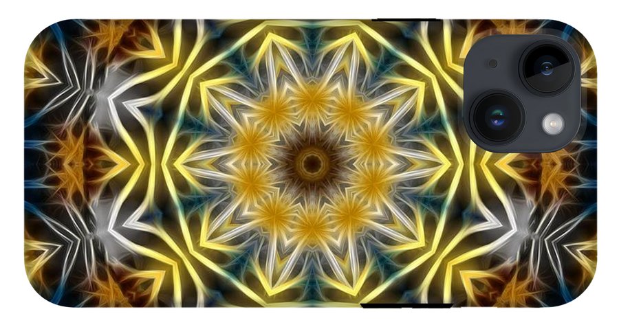 Abstract Daisies Kaleidoscope - Phone Case