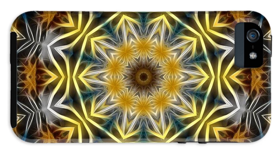 Abstract Daisies Kaleidoscope - Phone Case