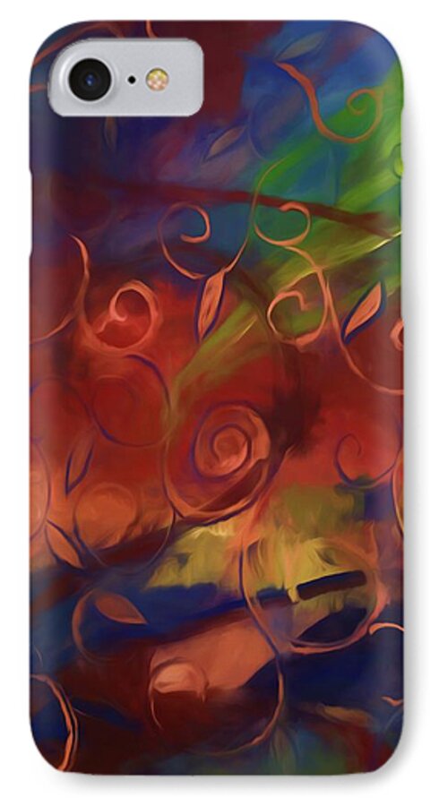 Abstract Fall Swirls - Phone Case