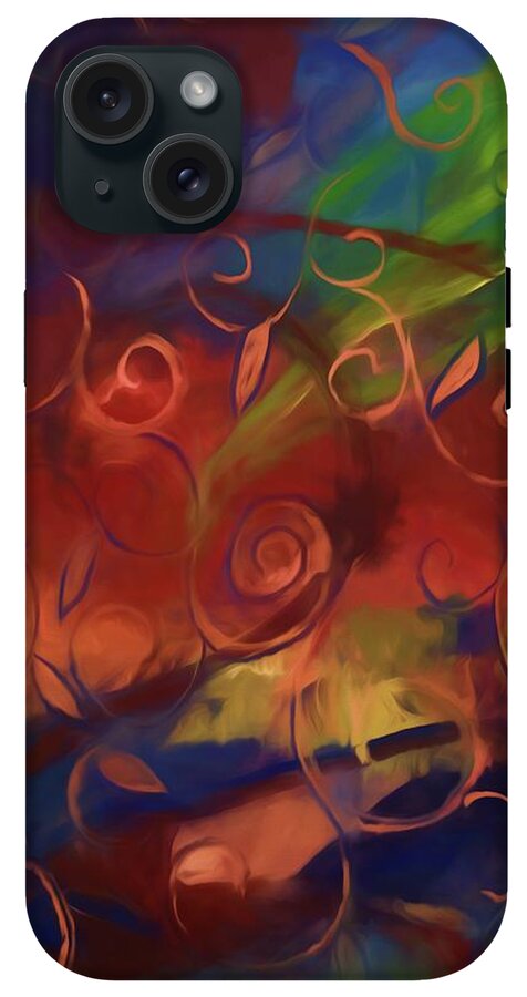 Abstract Fall Swirls - Phone Case