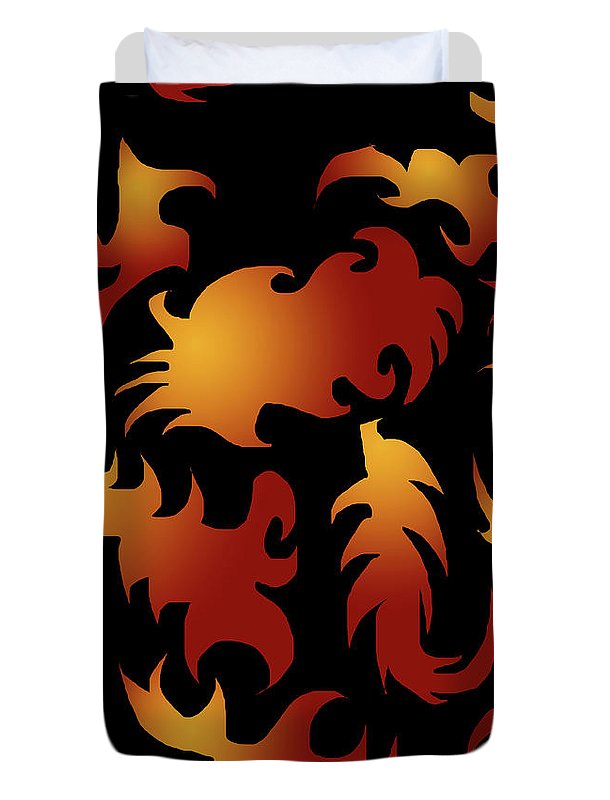 Abstract Flames Pattern - Duvet Cover