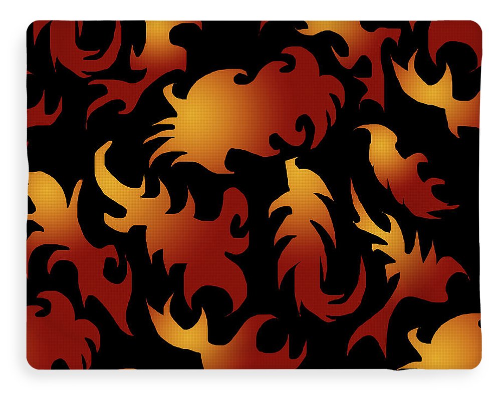 Abstract Flames Pattern - Blanket