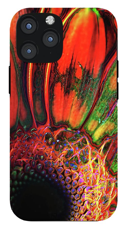 Abstract Orange Daisy - Phone Case