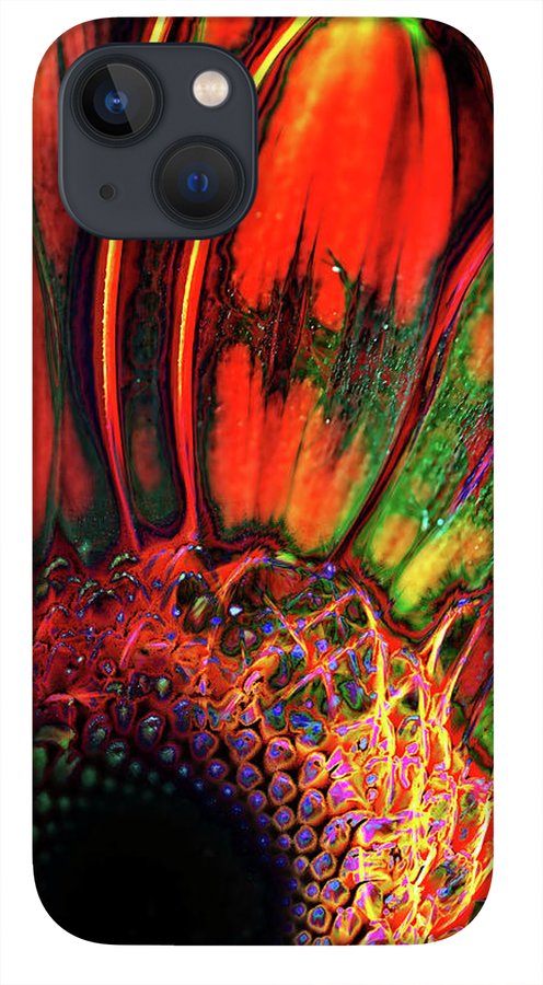 Abstract Orange Daisy - Phone Case
