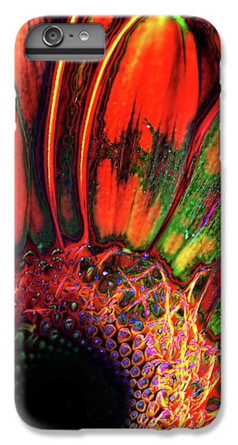 Abstract Orange Daisy - Phone Case