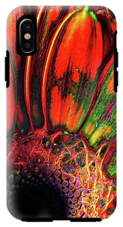 Abstract Orange Daisy - Phone Case