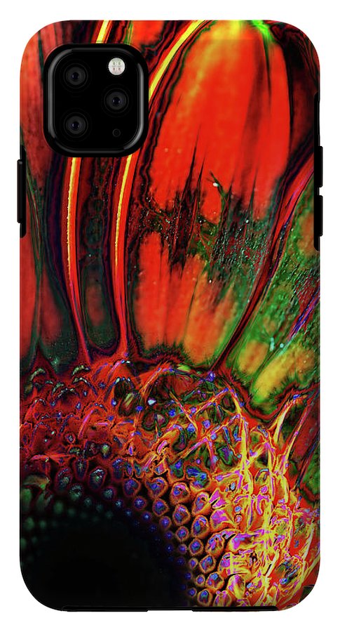 Abstract Orange Daisy - Phone Case