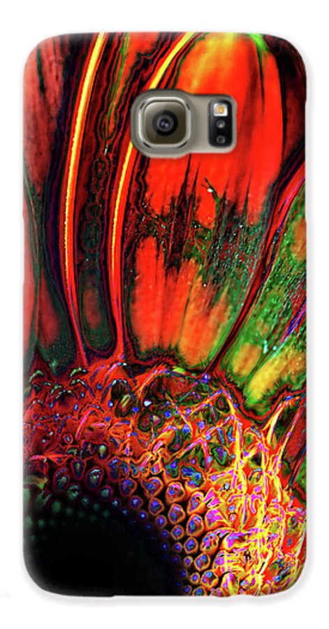Abstract Orange Daisy - Phone Case