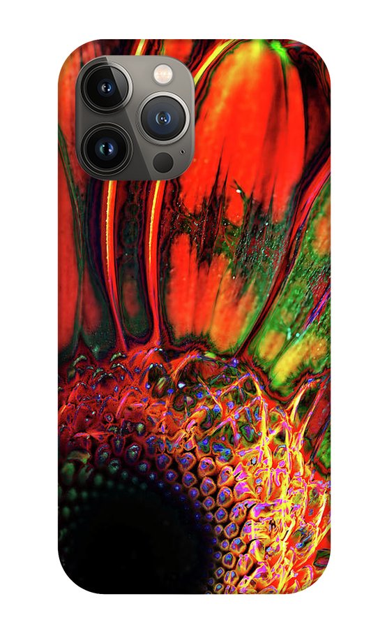 Abstract Orange Daisy - Phone Case