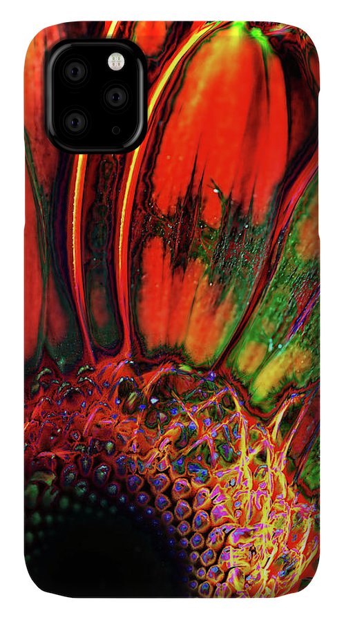 Abstract Orange Daisy - Phone Case