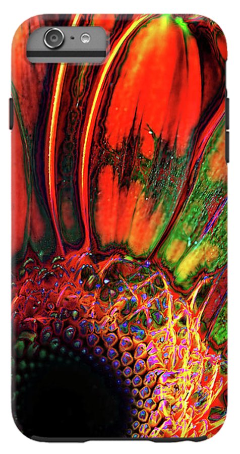 Abstract Orange Daisy - Phone Case