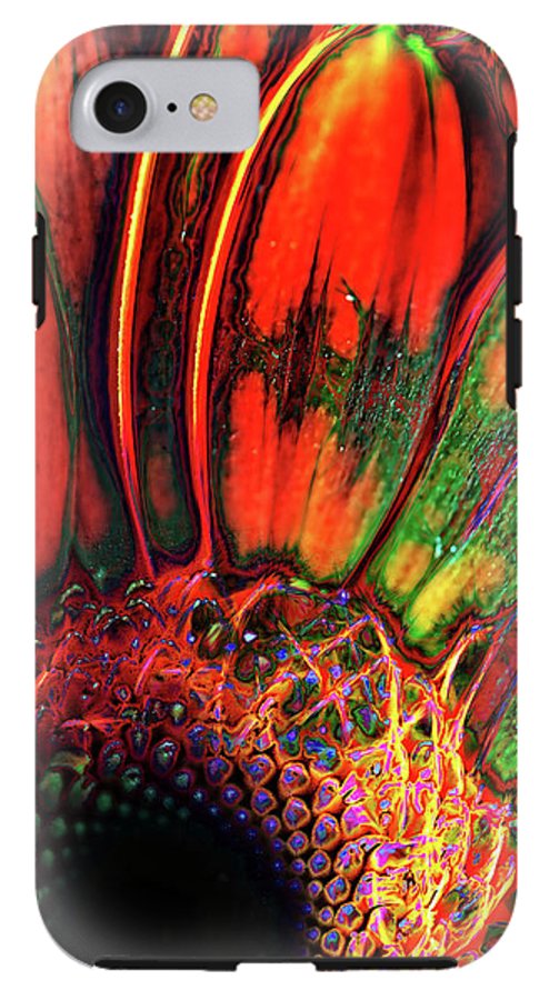 Abstract Orange Daisy - Phone Case