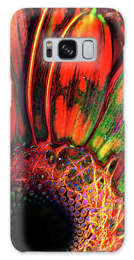 Abstract Orange Daisy - Phone Case
