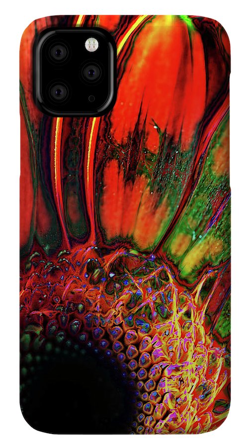 Abstract Orange Daisy - Phone Case