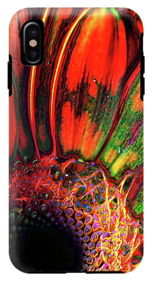 Abstract Orange Daisy - Phone Case