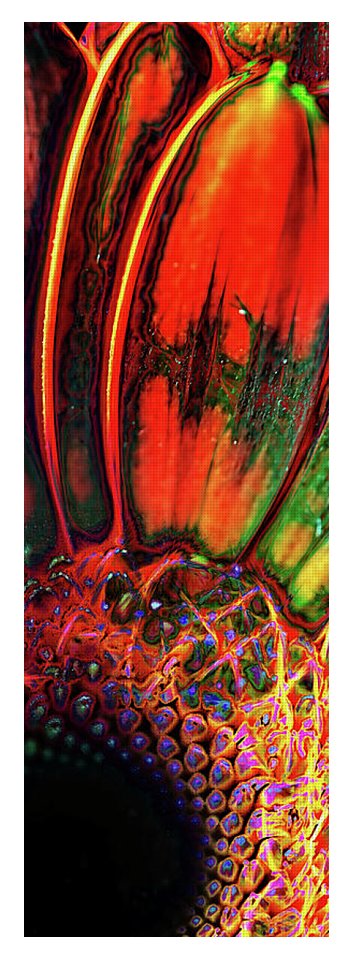 Abstract Orange Daisy - Yoga Mat