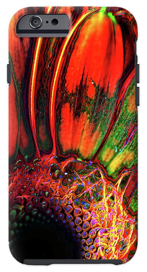 Abstract Orange Daisy - Phone Case