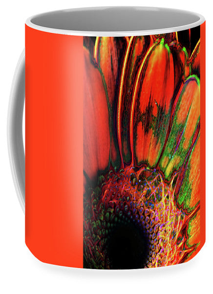 Abstract Orange Daisy - Mug
