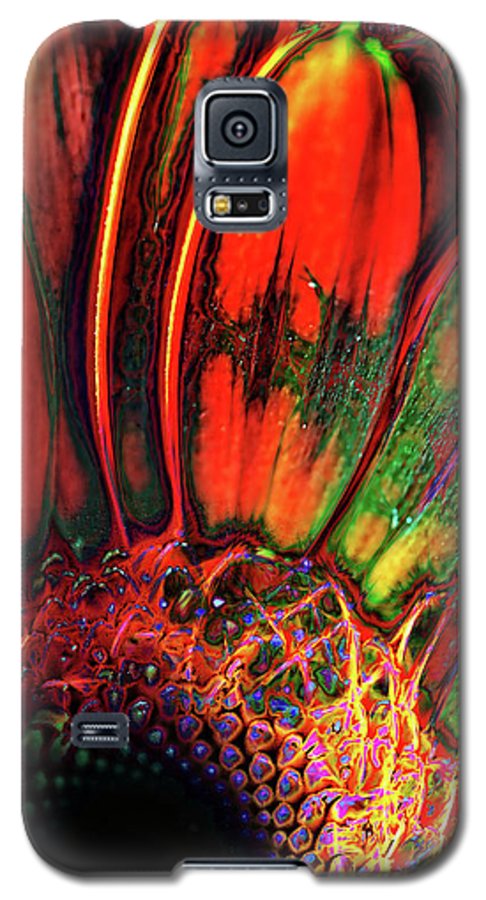 Abstract Orange Daisy - Phone Case