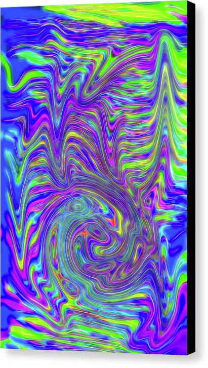 Abstract With Blue - Canvas Print