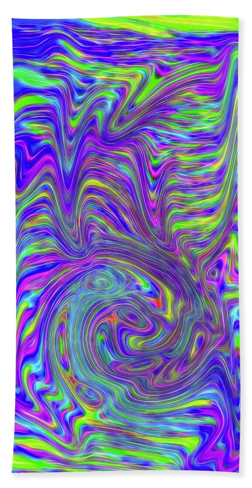 Abstract With Blue - Beach Towel