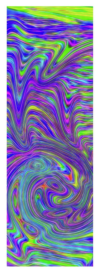 Abstract With Blue - Yoga Mat