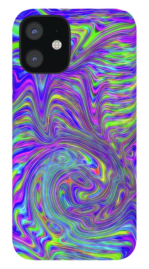 Abstract With Blue - Phone Case