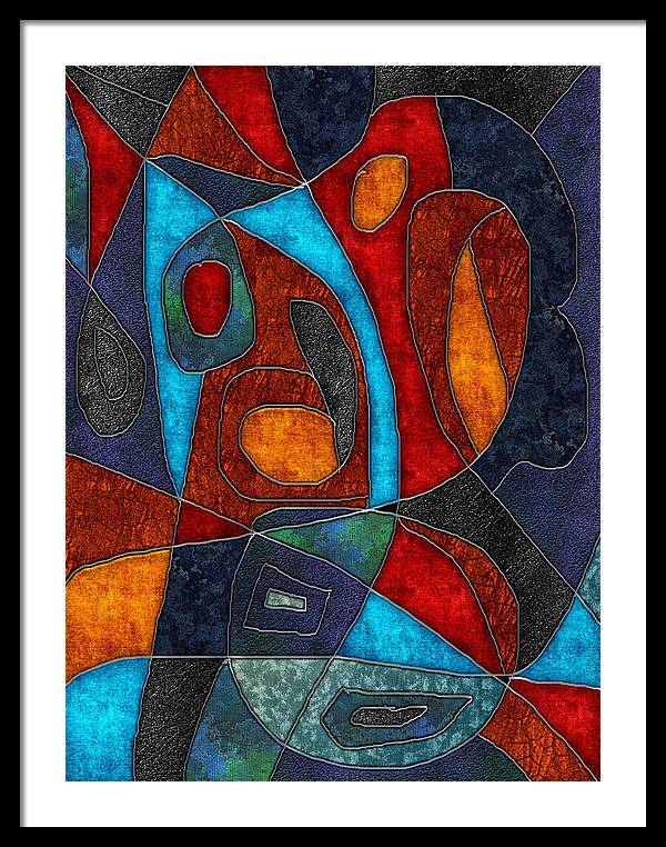 Abstract With Heart - Framed Print