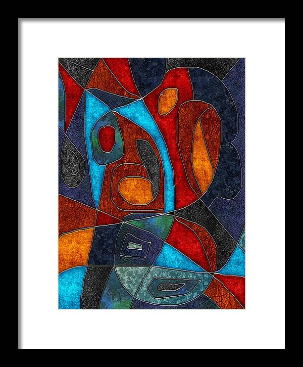 Abstract With Heart - Framed Print