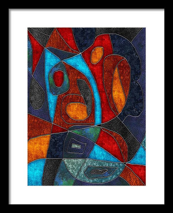 Abstract With Heart - Framed Print