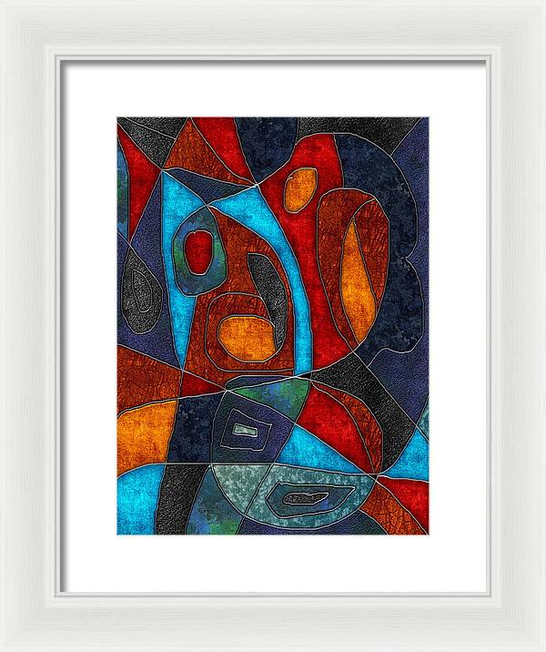Abstract With Heart - Framed Print
