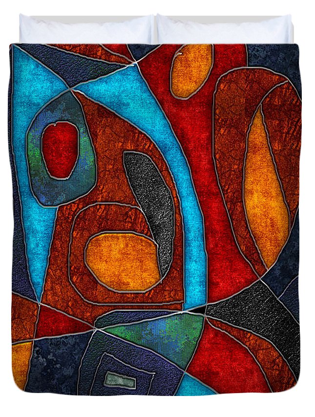 Abstract With Heart - Duvet Cover