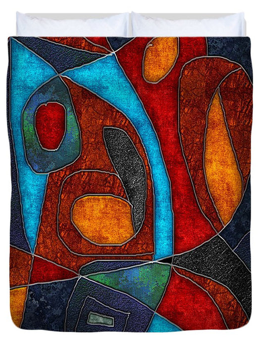 Abstract With Heart - Duvet Cover