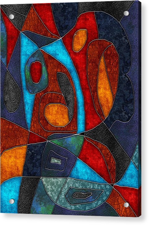 Abstract With Heart - Acrylic Print
