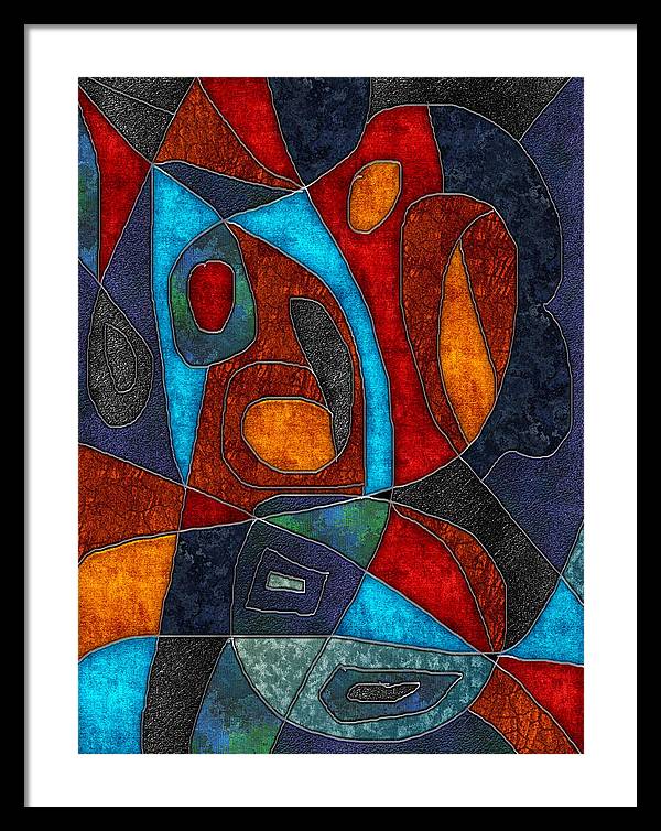 Abstract With Heart - Framed Print