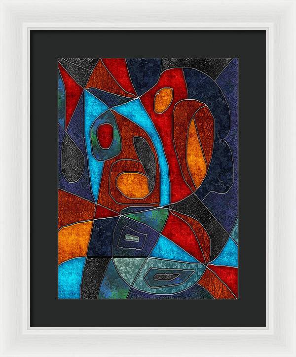 Abstract With Heart - Framed Print
