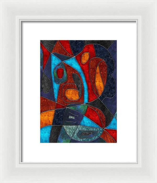 Abstract With Heart - Framed Print